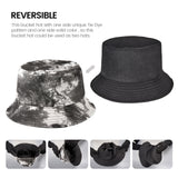 Tie Dye Bucket Hat for Women&Man Reversible Outdoor Beach Sun Hat