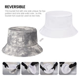 Tie Dye Bucket Hat for Women&Man Reversible Outdoor Beach Sun Hat