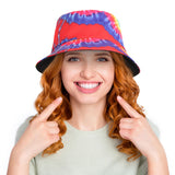 Tie Dye Bucket Hat for Women&Man Reversible Outdoor Beach Sun Hat