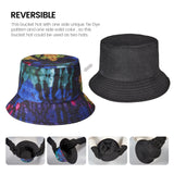 Tie Dye Bucket Hat for Women&Man Reversible Outdoor Beach Sun Hat