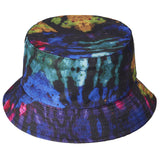 Tie Dye Bucket Hat for Women&Man Reversible Outdoor Beach Sun Hat