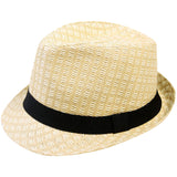 Men/Women Summer Short Brim Straw Fedora