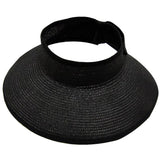 Women Roll Up Foldable Wide Brim Sun Visor Straw Hat