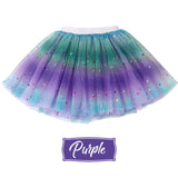 Baby Girl's Rainbow Tutu Skirt 4-Layer Tulle Princess Ballet Dress