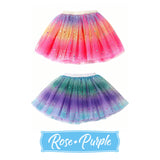 Baby Girl's Rainbow Tutu Skirt 4-Layer Tulle Princess Ballet Dress