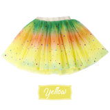 Baby Girl's Rainbow Tutu Skirt 4-Layer Tulle Princess Ballet Dress